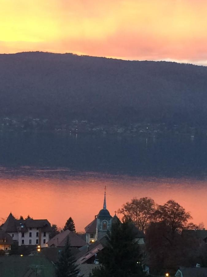 Maisonnette Vue Panoramique Lac D'Annecy Veyrier-du-Lac Exteriör bild