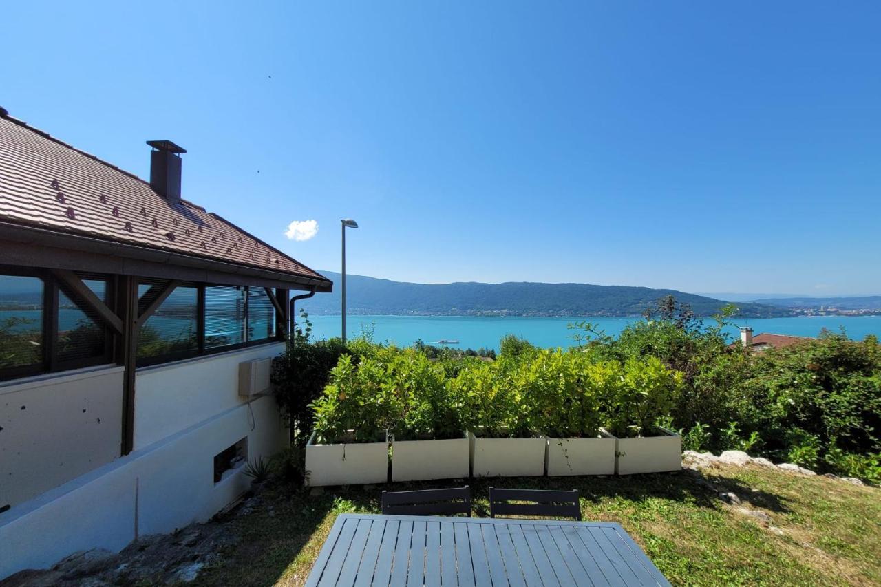Maisonnette Vue Panoramique Lac D'Annecy Veyrier-du-Lac Exteriör bild