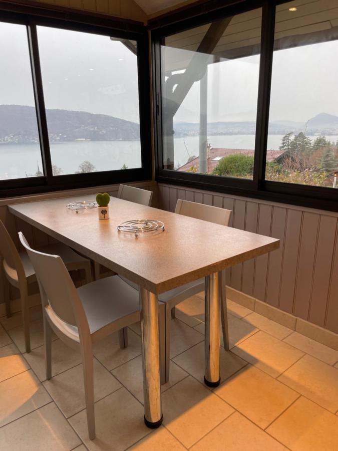 Maisonnette Vue Panoramique Lac D'Annecy Veyrier-du-Lac Exteriör bild