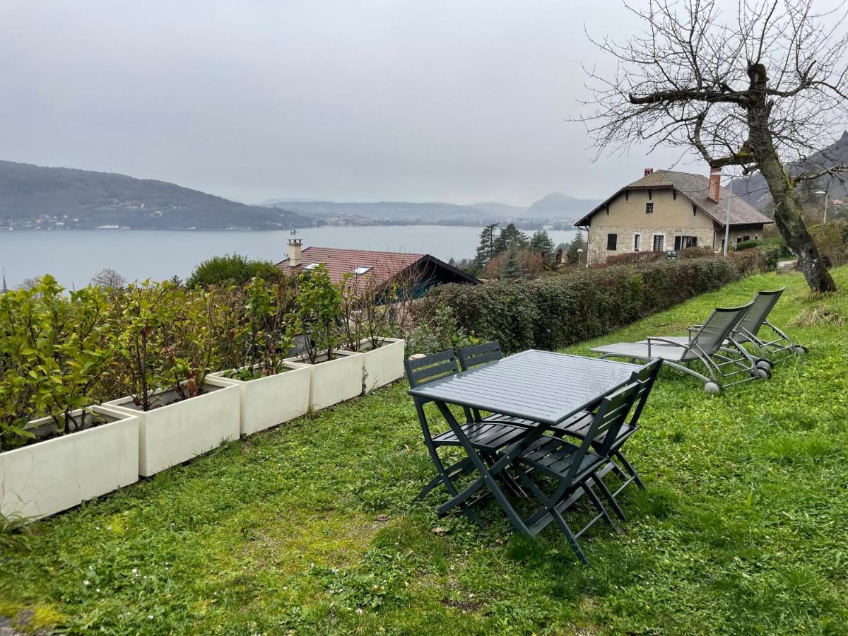 Maisonnette Vue Panoramique Lac D'Annecy Veyrier-du-Lac Exteriör bild